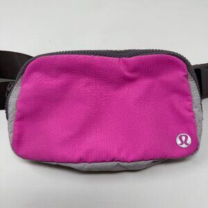 Lululemon Everywhere Crossbody Belt Bag Pink and Grey
